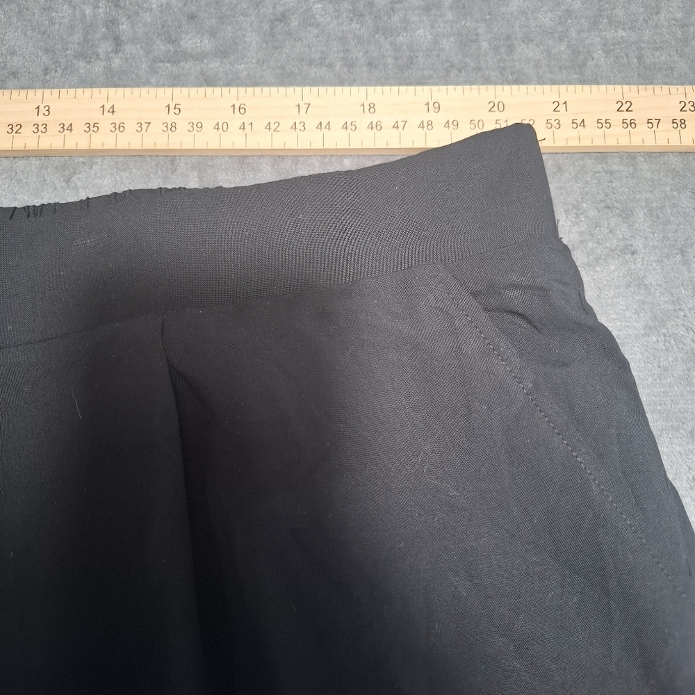 Torrid Pull On Wide Leg Challis Pant Womens Size 3 High Rise Black Elastic Black - Picture 8 of 13